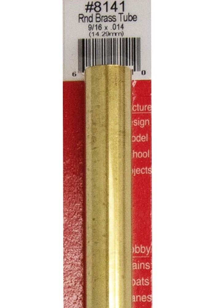 K & S Precision Metals Round Brass Tube Stock 9/16" OD x 12" Length - Image 2